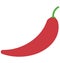 Capsaicin chili Isolated Color Vector Icon that can be easily modified or edit.