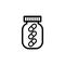 Capsule bottle icon design trendy