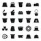 Capsule coffee icons set simple vector. Aroma pod