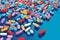 capsule pharmaceutical illustration pill medication medical pharmacy medicine tablet drug. Generative AI.