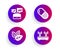 Capsule pill, Organic tested and Business portfolio icons set. Wifi sign. Vector