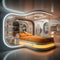 Capsule type apartment, high technology