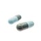 Capsules of medicine for anti biotic, blue and green capsules