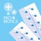 Capsules medicines probiotics icon