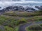 The Captain Cook Trail meanders above Sprouting Horn at Cape Perpetua State Park in Oregon, USA