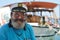 Captain of cruise boat in Chania harbor