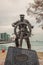 Captain on the Helm Statue in Navy Pier, Chicago Navy Pier Daylight view