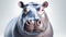 Captivating 8k 3d Portrait Of A Hippo With A Captivating Gaze