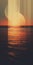 Captivating Abstract Seascape Wallpaper Design With Anamorphic Lens And Retro Filters