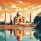 Captivating Agra: Taj Mahal at Sunset