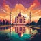 Captivating Agra: Taj Mahal at Sunset