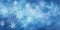 Captivating banner with snowflakes gently falling on serene blue white empty background with copy space for marketplace