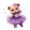 Captivating bear in tutu image