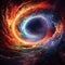 Captivating Black Hole Event Horizon