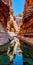 Captivating Canyon Scenery: Reflective Shadows And Earthy Tones