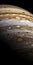 Captivating Close-up: Jupiter\\\'s Vibrant Worlds And Dramatic Vistas