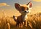 Captivating Closeup: A Fox\\\'s Journey through a Field of Tall Gra