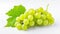 Captivating Cluster of Luscious Shine Muscat Grapes: A Sweet Delight on a Pristine White Canvas