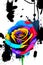 Captivating Colorful Rose