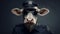 Captivating Cow In Police Uniform Wallpaper With Twisted Sense Of Humor