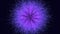 Captivating digital spiral of light in purple and blue