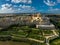 A captivating drone view unveils the historic charm of Mdina city in Malta timeless beauty captured from the sky