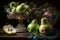 Captivating Food Photography: Green Pears in High Definitio