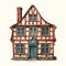 Captivating House With Authentic Details And Charming Character Illustrations