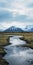 Captivating Icelandic River: A Majestic Landscape In 8k Resolution