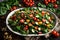 A captivating image of a colorful and nutrient-packed spinach and kale salad,