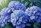 Captivating Impressionist Hydrangea Flowers Painting.