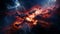 Captivating Interstellar Nebula Wallpaper: Stunning Space Station Image