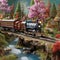 Captivating Model Trains in Whimsical Landscapes