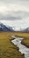 Captivating Nature: A Grassy Field Surrounded By Snowcapped Mountains