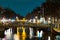 Captivating Night in Amsterdam: A Mesmerizing Long Exposure Photo of Amsterdam's Nighttime Canals