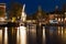 Captivating Night in Amsterdam: A Mesmerizing Long Exposure Photo of Amsterdam's Nighttime Canals