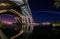 Captivating night view of the illuminated Woodrow Wilson Memorial Bridge crossing the Potomac River