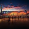 Captivating Panoramic View of Johannesburg at Dusk