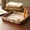 Captivating paper tray design with rustic reverie