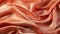 Captivating peach silk satin fabric drapes gracefull