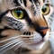 A captivating portrait of an Egyptian Mau cat with its spotted coat1