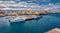 Captivating summer view of Stykkisholmur port.