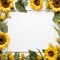 Captivating Sunflower Edges Fresh Canvas