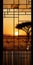 Captivating Sunset Over African Savannah: A Contemporary Narrative In Glass