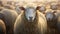 Captivating Visual Storytelling: Intense Gaze Of Sheep In Golden Light