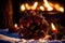 Captivating Yule Logs A Cozy Winter Delight.AI Generated