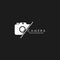 Capture camera photography icon logo design vector template.
