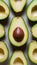 Capture Close up of succulent avocado slice, ready for culinary use