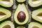 Capture Close up of succulent avocado slice, ready for culinary use