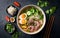 Capture the essence of Pho in a mouthwatering food photography shot